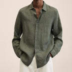 👕Versatile Choice🌞Men's Linen Long Sleeve Shirt👔