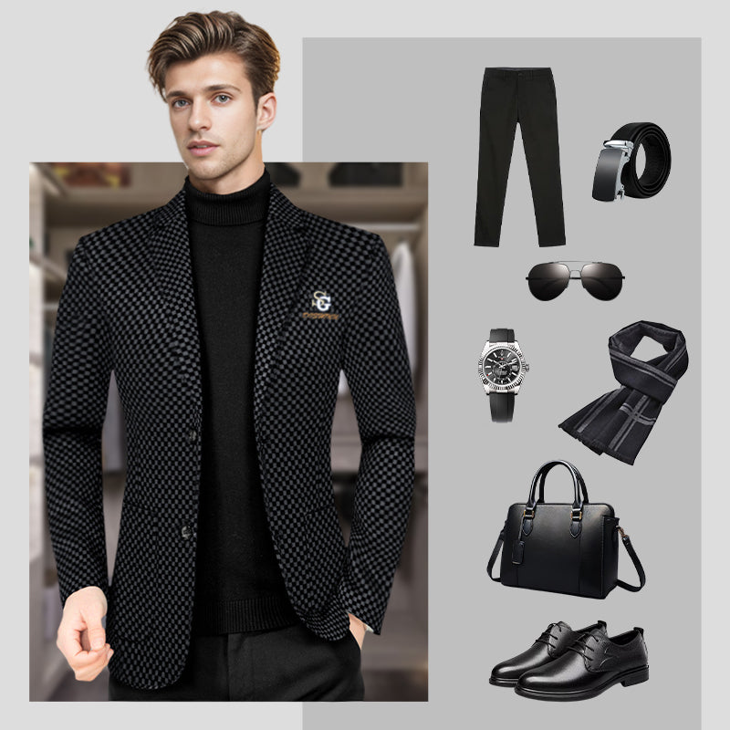 🔥Warm and stylish✨Men's Slim-fit Casual Suit Jacket — Free Shipping✈️