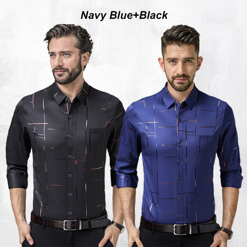 🔥BIG Discount🔥Men's Wrinkle-Free Business Stretch Shirt