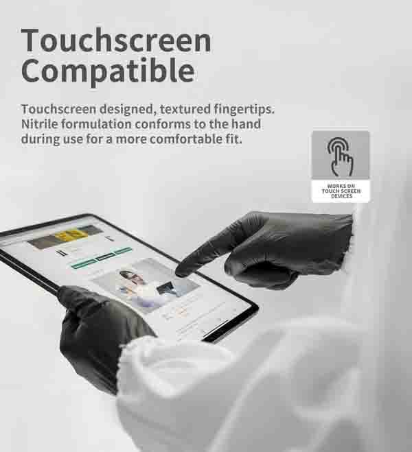 🔥Christmas Sale 49% OFF🎅100/50PCS Black Nitrile Disposable Glove