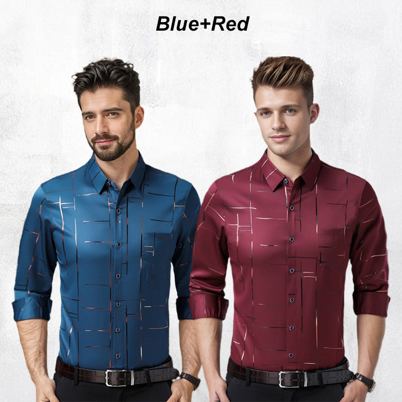 🔥BIG Discount🔥Men's Wrinkle-Free Business Stretch Shirt