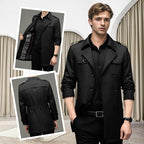 🎁Today's Special: 65% OFF|Men's Double-Breasted Windproof Trench Coat