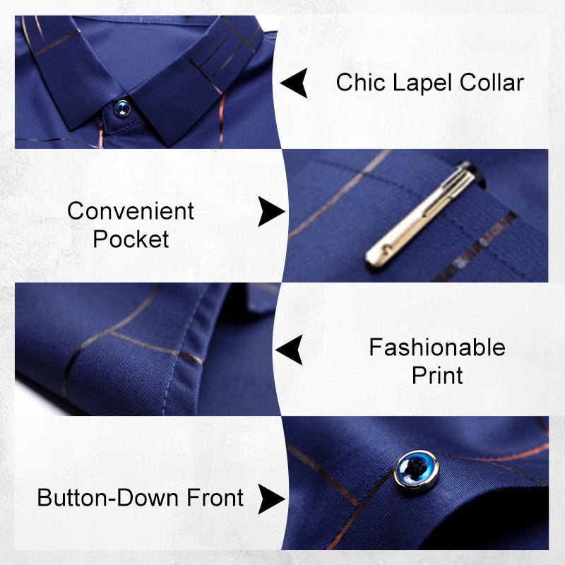 🔥BIG Discount🔥Men's Wrinkle-Free Business Stretch Shirt