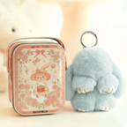 🐰60% OFF NOW! 🏆 Handmade Soft Bunny PomPom Charms – Adorable Design, Premium Yarn & Perfect for Bags/Keys 🎀