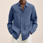 👕Versatile Choice🌞Men's Linen Long Sleeve Shirt👔