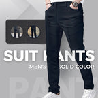 🔥Classic and Stylish✨Men's Solid Color Suit Pants