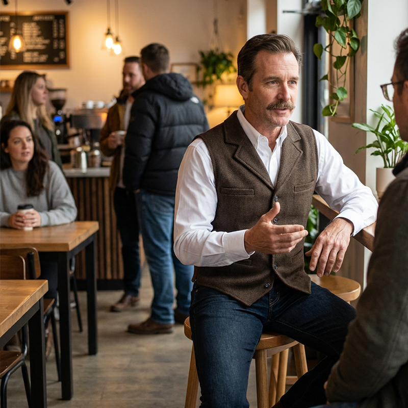 🔥Hot Sale Offers-Men's Slim Fit Casual Business Vest