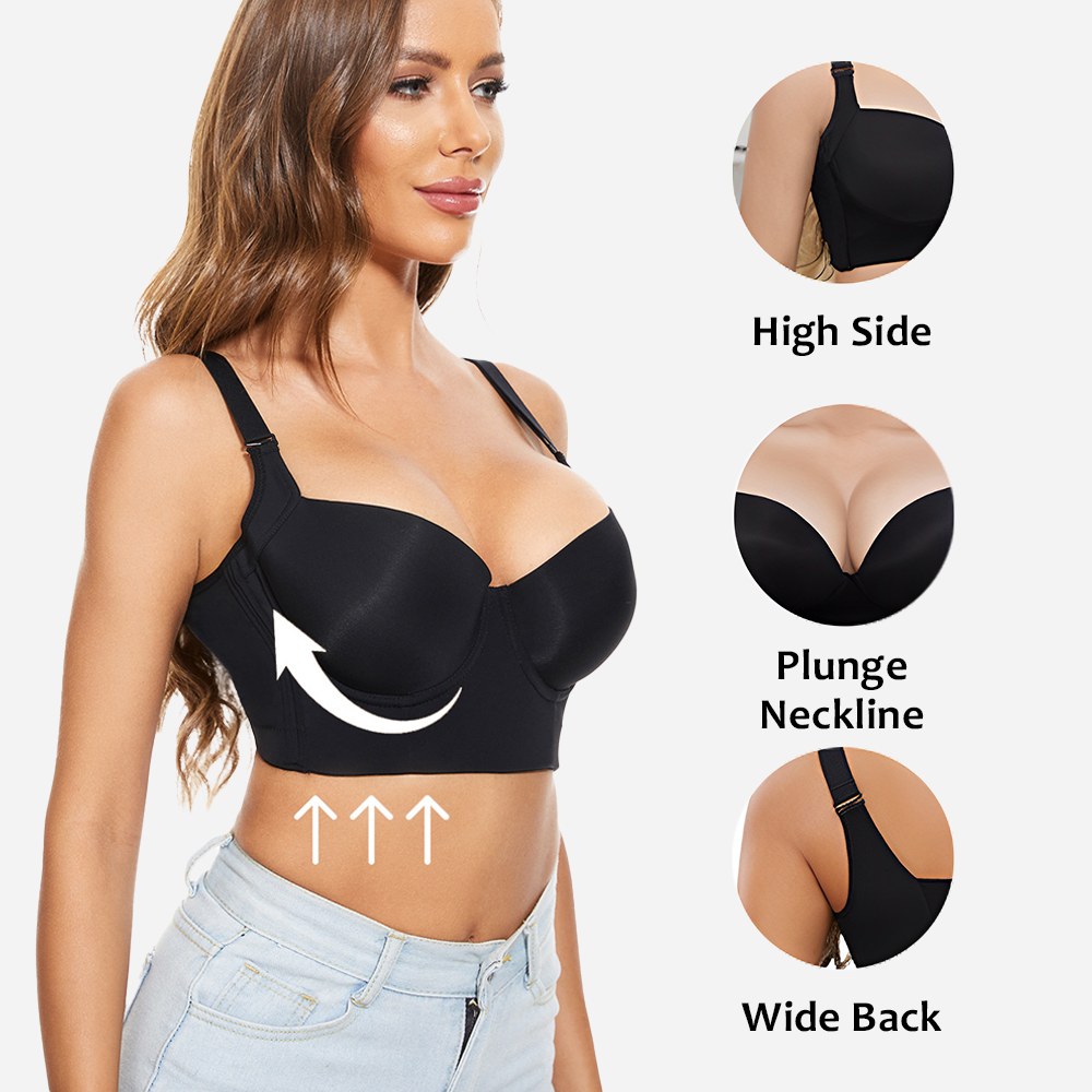 🏆HOT SALE 50% OFF🔥Back Smoothing Underwire Push Up Bra