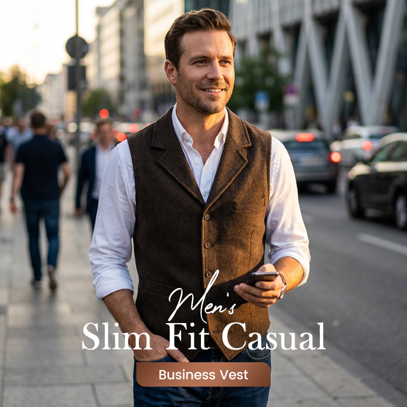 🔥Hot Sale Offers-Men's Slim Fit Casual Business Vest