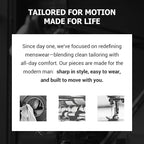 👖Men’s Casual Slim-Fit Solid Color Pants+Belt (✈️Free Shipping)