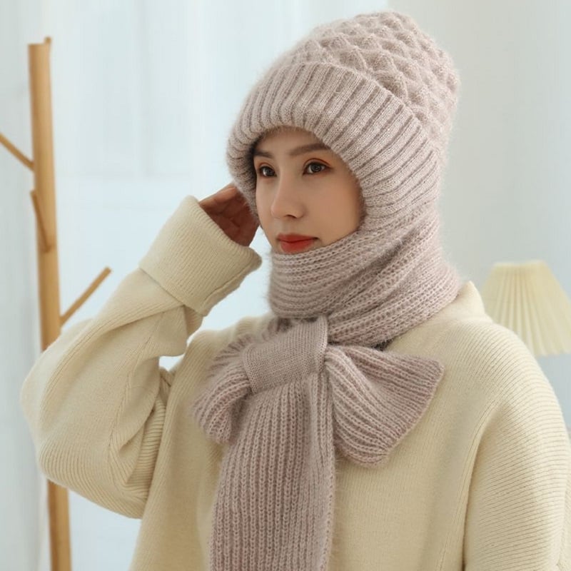 🔥🎅EARLY CHRISTMAS SALE -49% OFF🎄Winter Versatile Knitted Hooded Scarf for Women