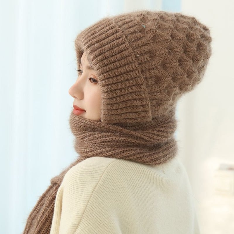 🔥🎅EARLY CHRISTMAS SALE -49% OFF🎄Winter Versatile Knitted Hooded Scarf for Women