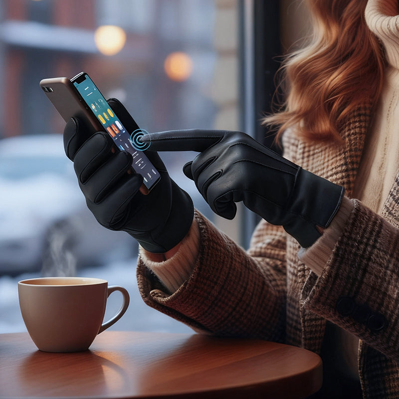 Today Only: 50% Off✨【Unisex Shearling Leather Warm Gloves—Windproof Fashion Essential】✨