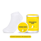 Non-Washable Portable Compressed Cotton Socks