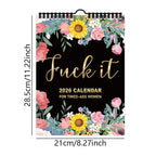 🏆Christmas Pre Sale 49% OFF - Here We F*cking Go Again: 2026 Swear Calendar for Tired-Ass Women