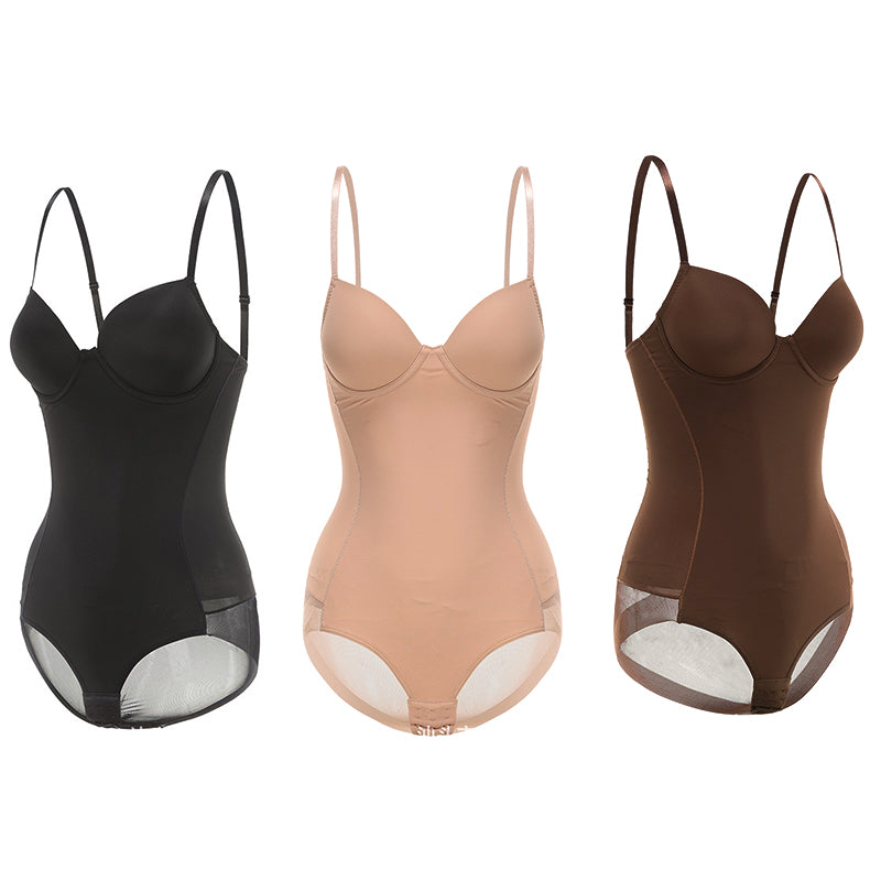 🏆Shapewear Bodysuit with Bra | Ruched Slimming Adjustable Waist✨