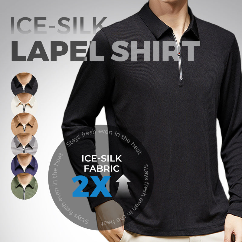 Men's Half-Zip Knit Stand Collar Textured Long Sleeve