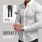 Men's Solid Color Lapel Long Sleeve Button-Down Shirts