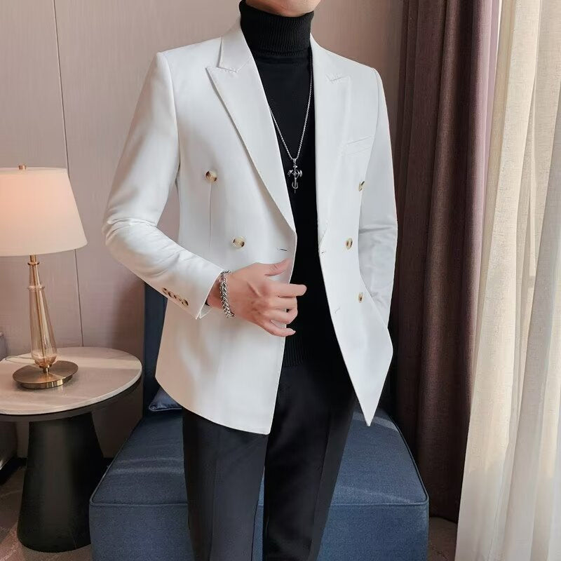 👑✨Men's Casual Double-Breasted Premium Blazer