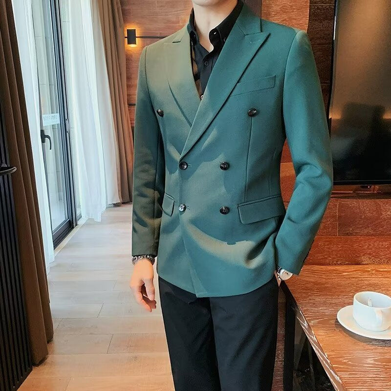 👑✨Men's Casual Double-Breasted Premium Blazer