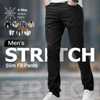 👖Men’s Casual Slim-Fit Solid Color Pants+Belt (✈️Free Shipping)