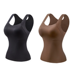 Women’s Thermal Tank Tops with Built-In Bra