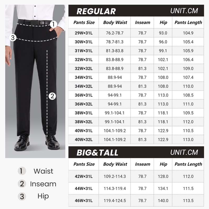 💥CLEARANCE👑Fliwos® Men's  Stretch Iron-free Dress Pants