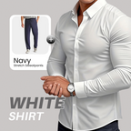 Men's Solid Color Lapel Long Sleeve Button-Down Shirts