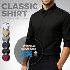 ✨👔2025 New Men's Classic Shirt with Hidden Zipper/ Easy to Put On and Take Off