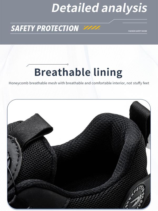 Knob-type anti-slip and anti-puncture 🛠️work safety shoes👟