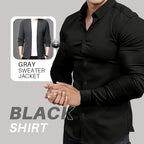 Men's Solid Color Lapel Long Sleeve Button-Down Shirts