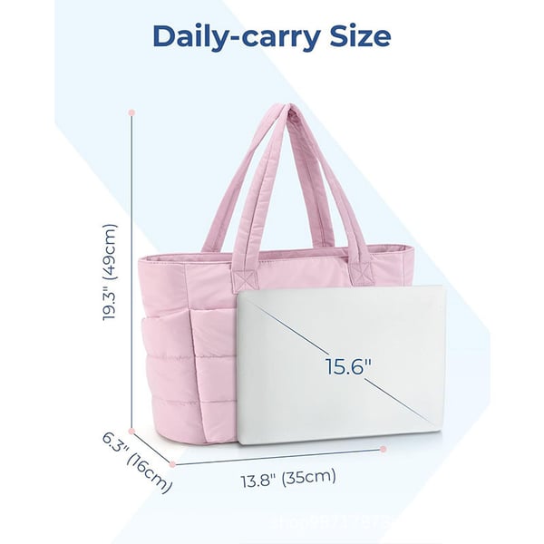 👜Women's Waterproof Quilted Bubble Design Tote Bag
