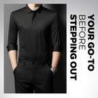 ✨👔2025 New Men's Classic Shirt with Hidden Zipper/ Easy to Put On and Take Off