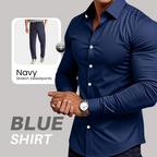 Men's Solid Color Lapel Long Sleeve Button-Down Shirts
