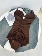 🏆Shapewear Bodysuit with Bra | Ruched Slimming Adjustable Waist✨