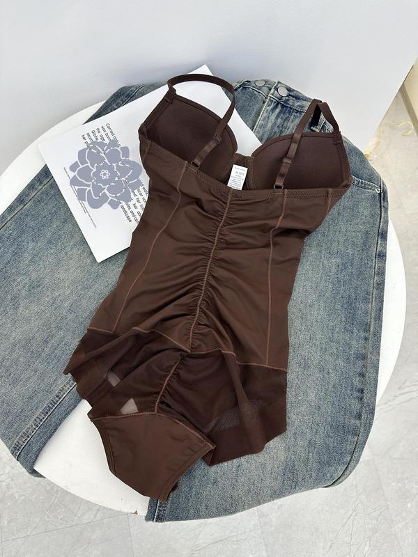 🏆Shapewear Bodysuit with Bra | Ruched Slimming Adjustable Waist✨