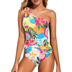 💖LAST DAY SPECIAL PRICE: ￡12.99!!💖Women's Cutout One Shoulder One Piece Swimsuit👙