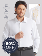 💥CLEARANCE👑Fliwos Men's TriProof Stretch Iron-free Shirts