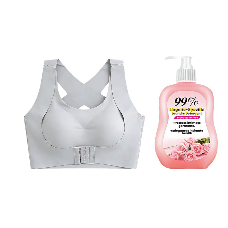 🎉LAST DAY SALE -70% OFF⚡Front Closure Cross-Back Wireless Posture Bra