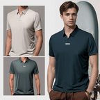 👑Fliwos Men’s Breathable Casual Lapel Wrinkle-free T-shirt