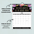 🏆Christmas Pre Sale 49% OFF - Here We F*cking Go Again: 2026 Swear Calendar for Tired-Ass Women