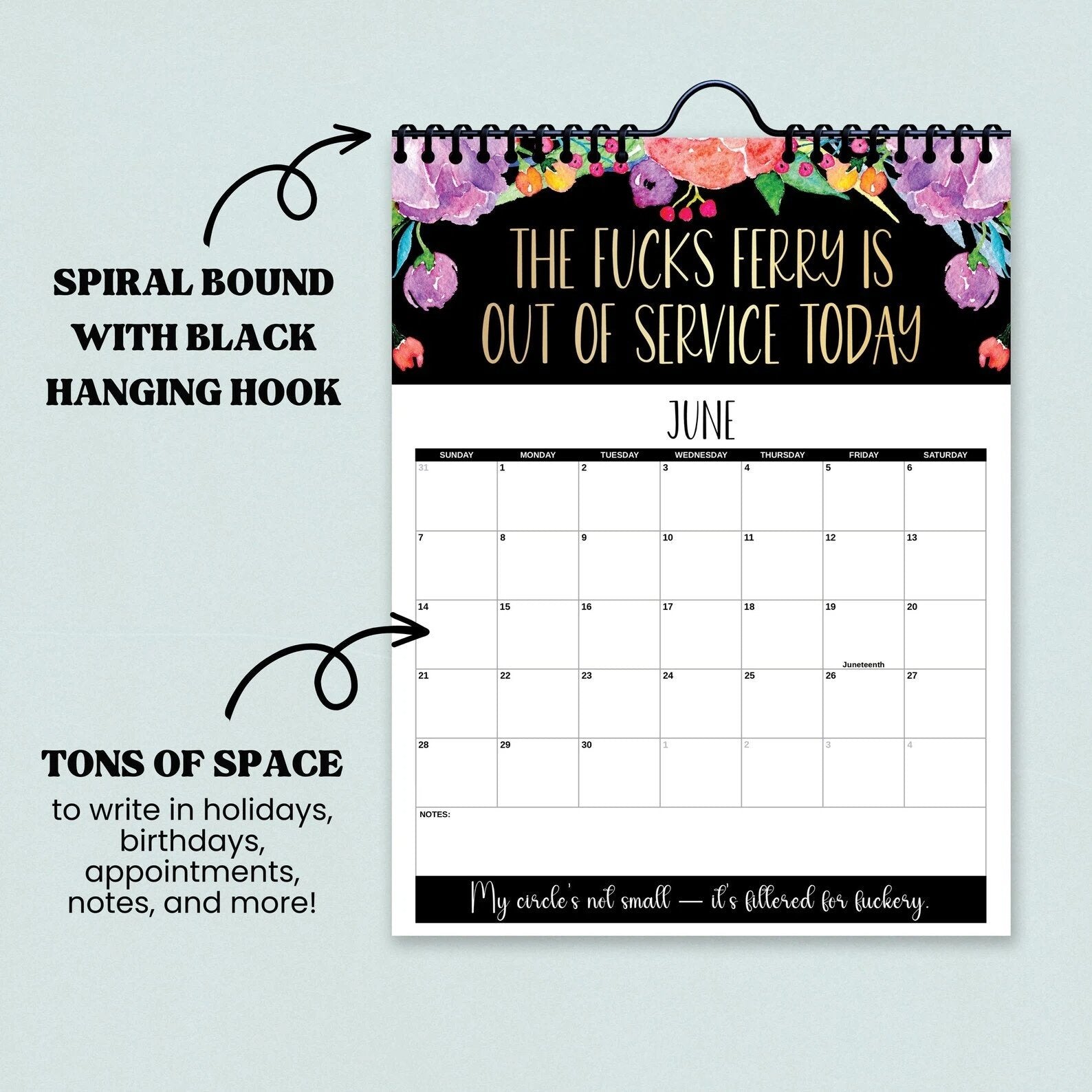 🏆Christmas Pre Sale 49% OFF - Here We F*cking Go Again: 2026 Swear Calendar for Tired-Ass Women