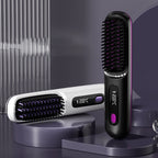 💁‍♀️Wireless Ceramic Hair Straightening Comb – Fast Heating, Anti-Frizz & Tangle-Free Design ✨
