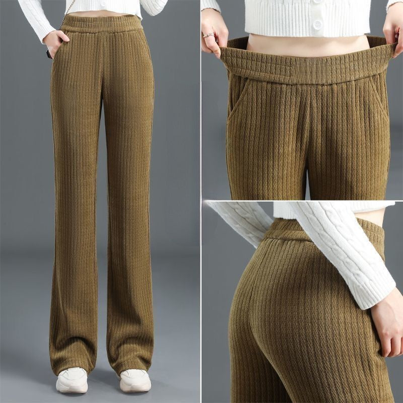 💖LAST DAY PROMOTION - 50%OFF ✨Women's Versatile Simple Stretch Elastic Waist Loose Wide Leg Pants