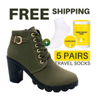 Women's Sole Chunky Heel Boots