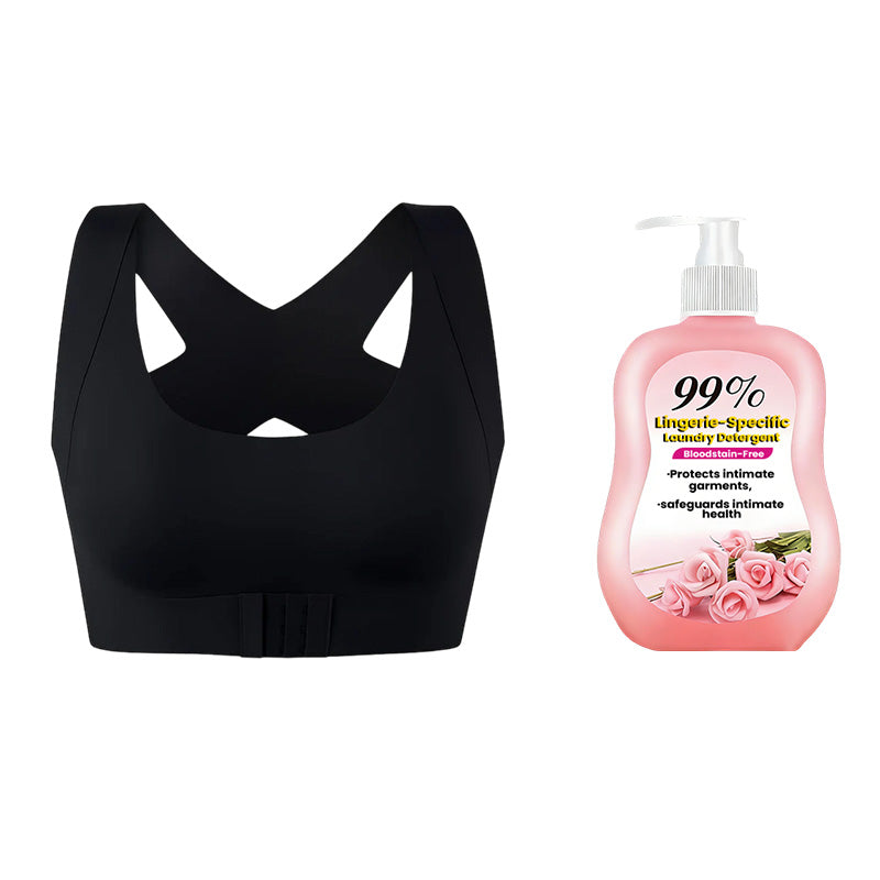 🎉LAST DAY SALE -70% OFF⚡Front Closure Cross-Back Wireless Posture Bra