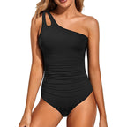 💖LAST DAY SPECIAL PRICE: ￡12.99!!💖Women's Cutout One Shoulder One Piece Swimsuit👙