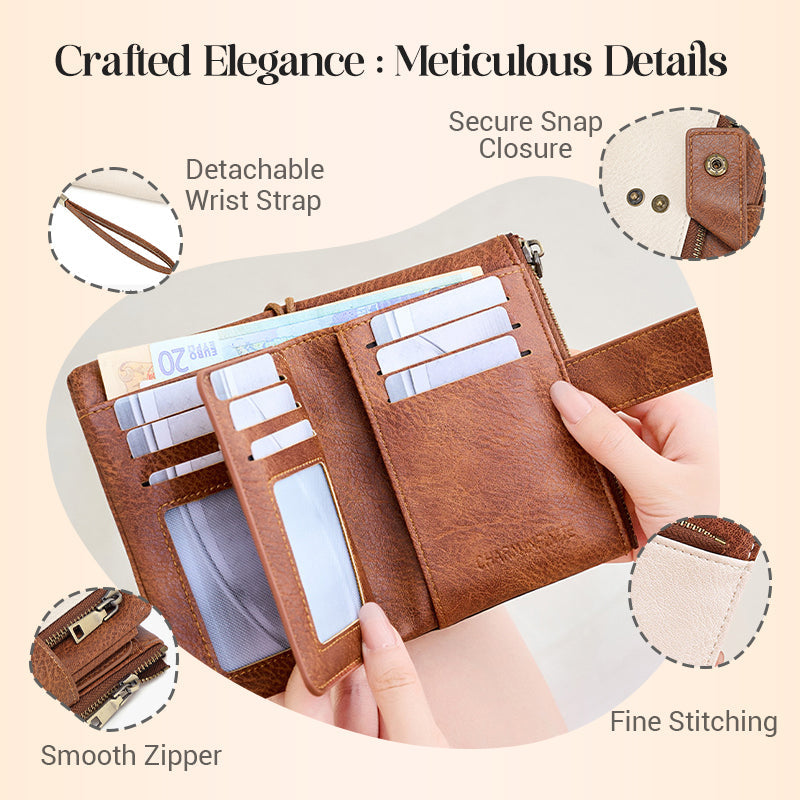 ✨Women's RFID Blocking Leather Wallet