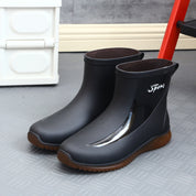 Drawstring-top Waterproof Rain Boots