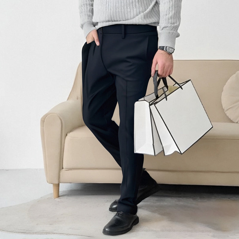 🔥Classic and Stylish✨Men's Solid Color Suit Pants